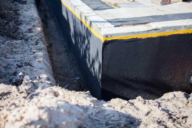 Residential Interior Drainage System installation at a Merrill, MI home by SJ Waterproofing Pros